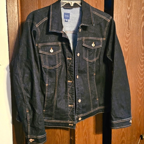 J. Jill Jackets & Blazers - Dark Wash Denim Jacket